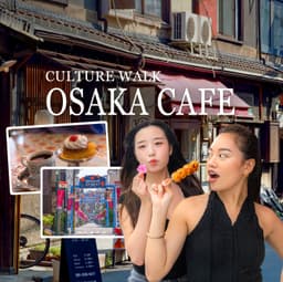 Osaka Café Culture Walk: Sips, Sweets & Side Streets